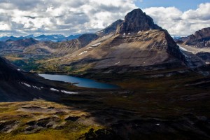 View from Brachiopod Mountain 2, Near the Skoki Valley, Lake Louise Banff National Park, Alberta